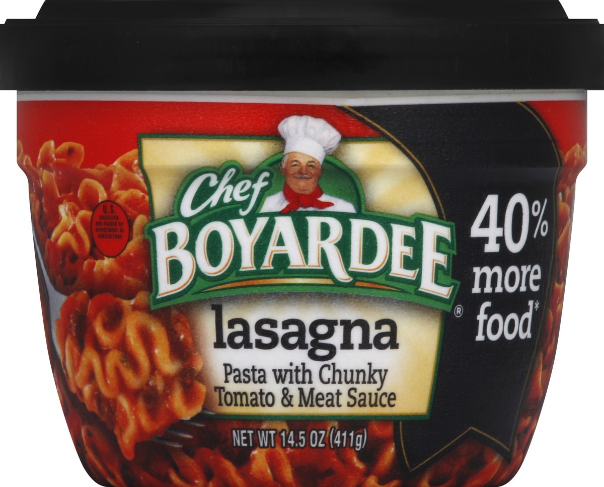 slide 5 of 6, Chef Boyardee Lasagna Big Size Bowl, 14.5 oz