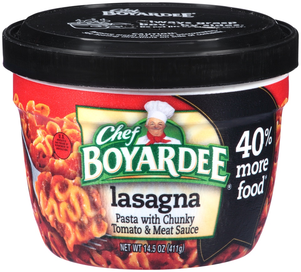 slide 1 of 6, Chef Boyardee Lasagna Big Size Bowl, 14.5 oz