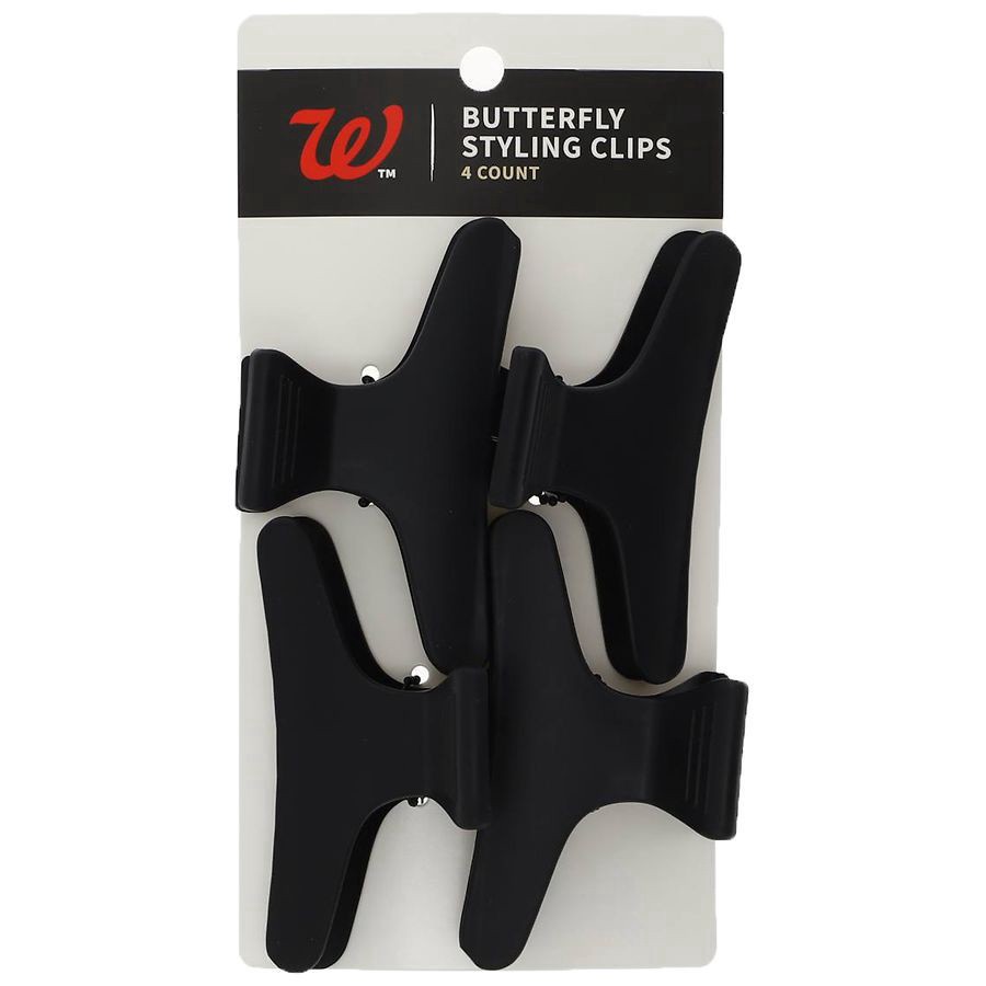 slide 1 of 1, Walgreens Butterfly Styling Clips, 4 ct