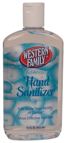 slide 1 of 1, Western Family Hand Sanitizer, 15 oz