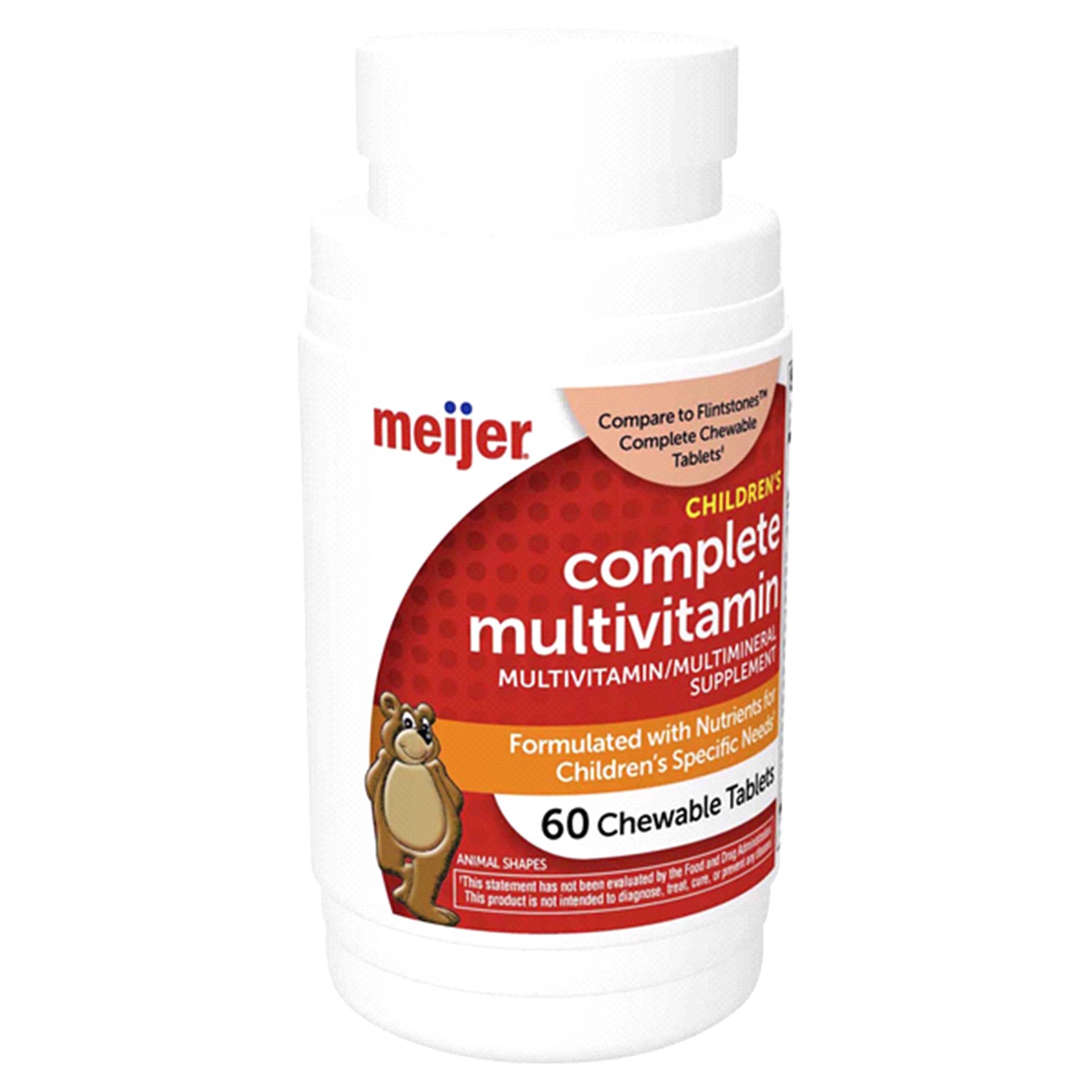 slide 10 of 17, Meijer Childrens Complete Multivitamin Chewable Tablets, 60 ct