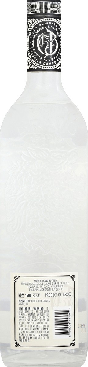 slide 6 of 7, Campo Bravo Plata Tequila, 750 ml