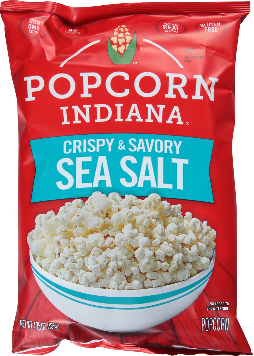 slide 7 of 9, Popcorn, Indiana Crispy & Savory Sea Salt Popcorn 4.75 oz, 4.75 oz