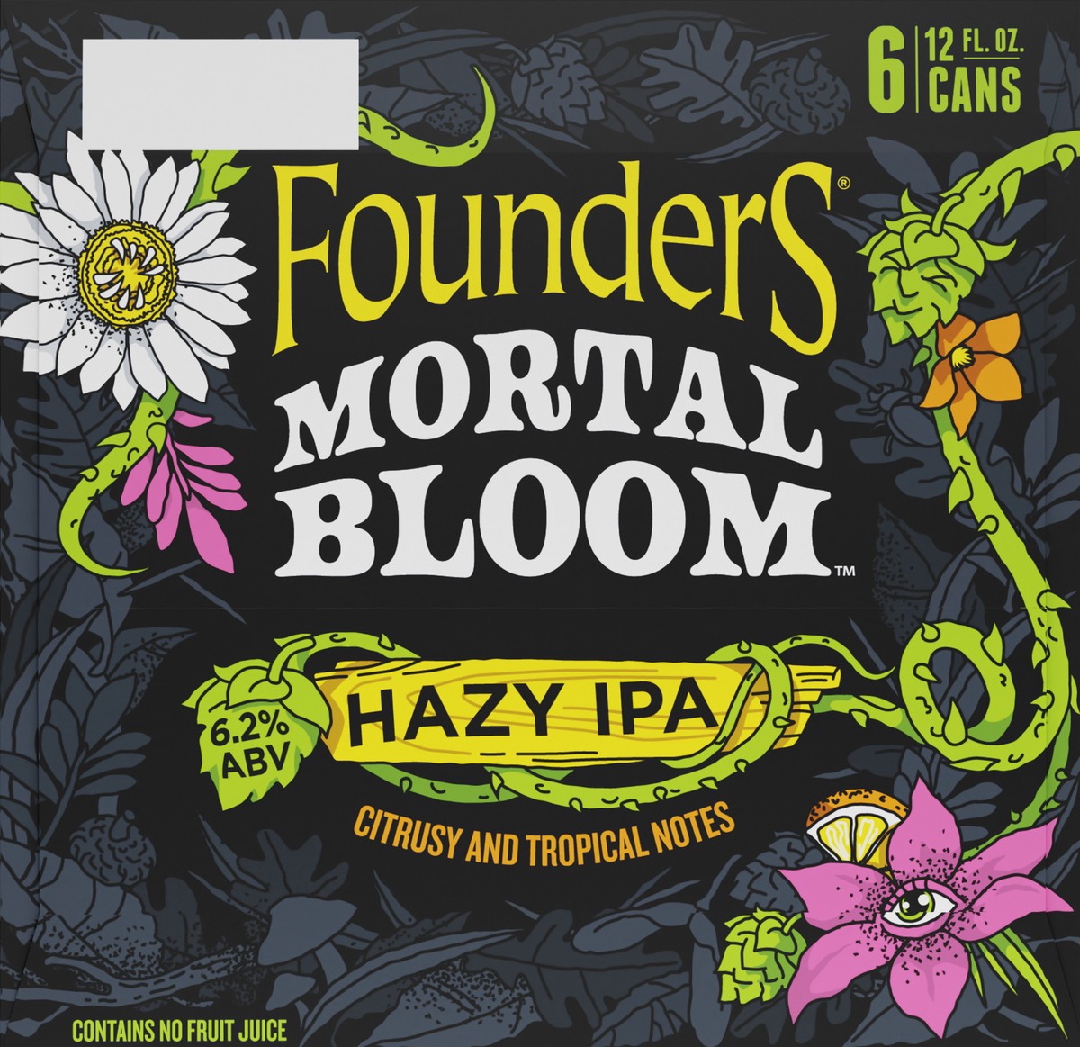 slide 2 of 11, Founders Brewing Co. Beer, Mortal Bloom, Hazy IPA, 6 ct; 12 oz