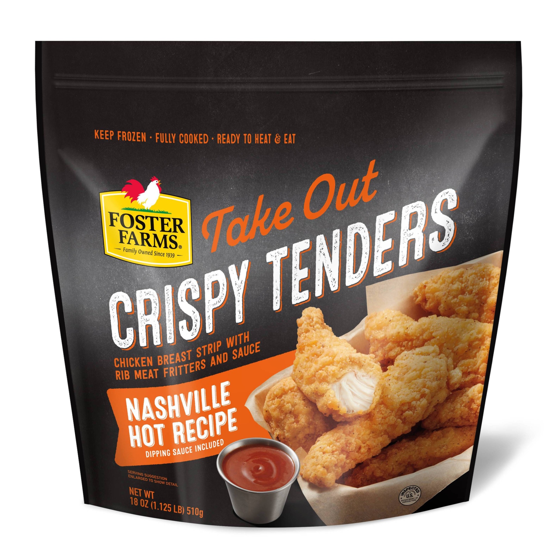 Foster Farms Frozen Takeout Crispy Tender Nashville Hot Chicken 18 oz