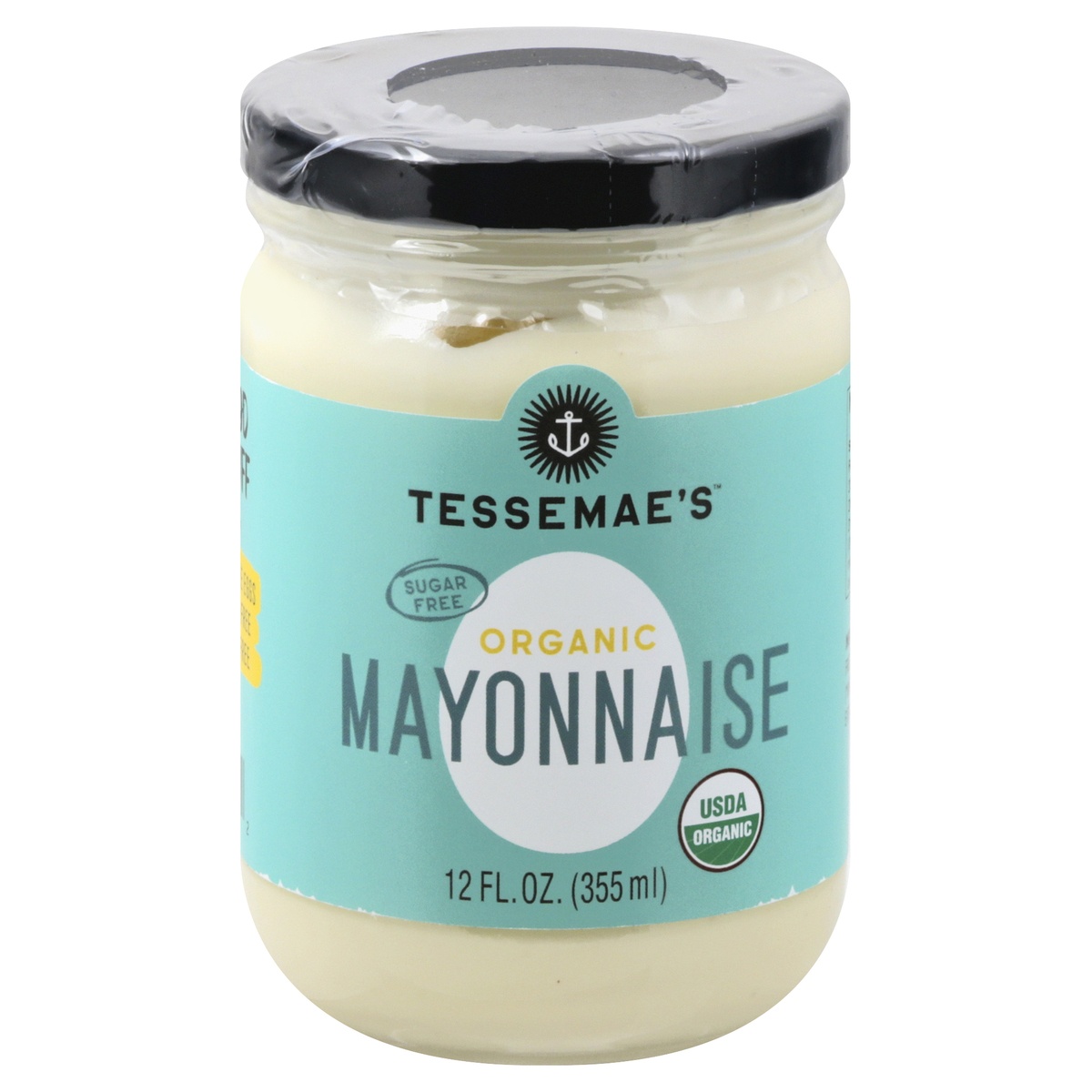 slide 1 of 1, Tessemae's All Natural Organic Mayonnaise, 12 oz