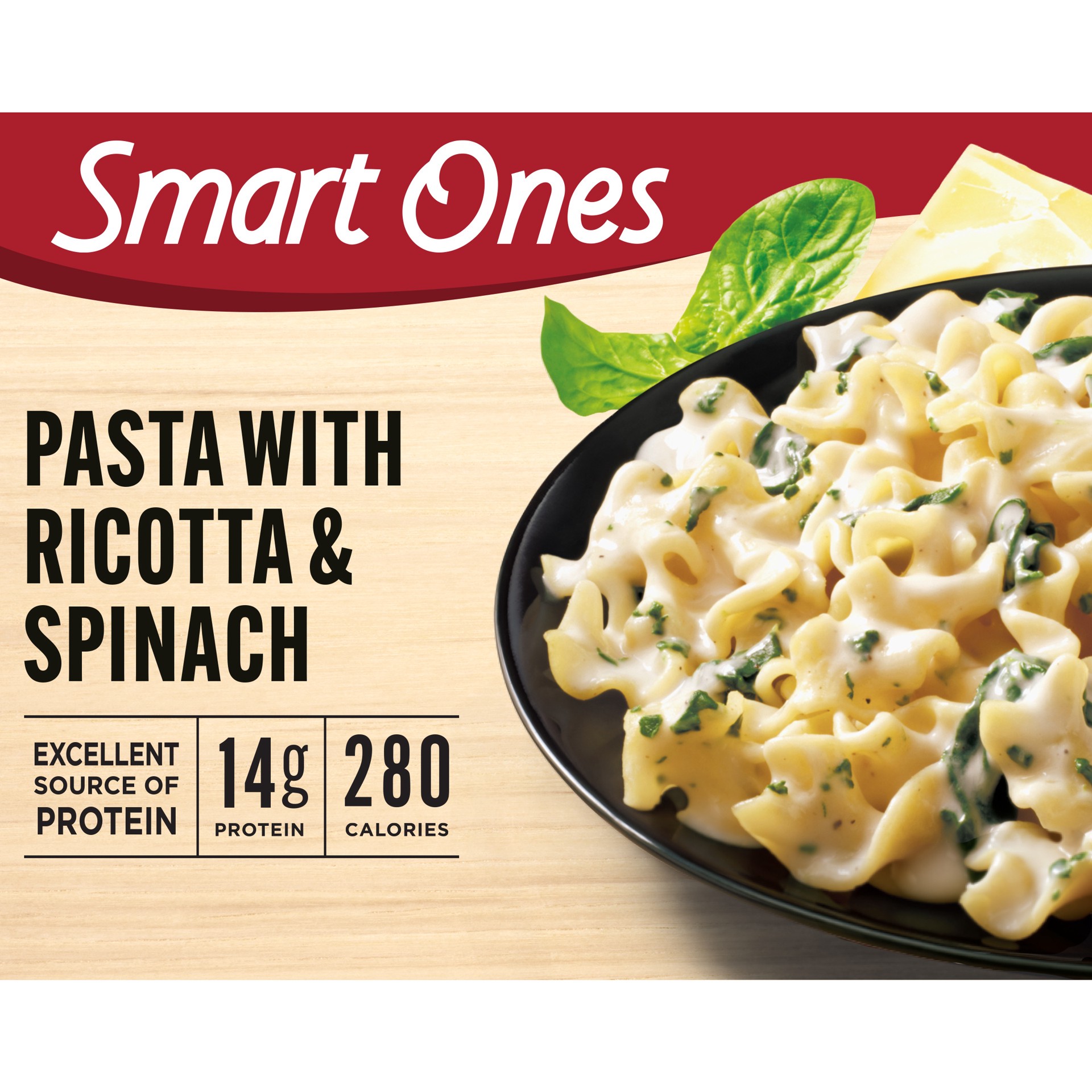 slide 1 of 6, Smart Ones Pasta with Ricotta & Spinach with Creamy White Sauce Frozen Meal, 9 oz Box, 9 oz