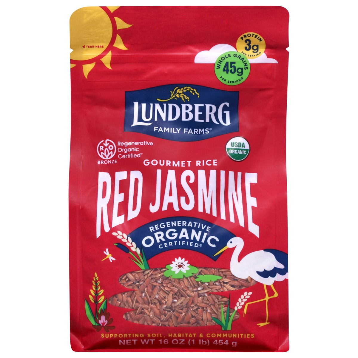 slide 1 of 9, Lundberg Family Farms Organic Red Jasmine Gourmet Rice 16 oz, 16 oz