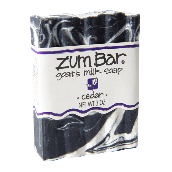 slide 1 of 1, Indigo Wild Zum Bar Cedar Goats Milk Soap, 3 oz