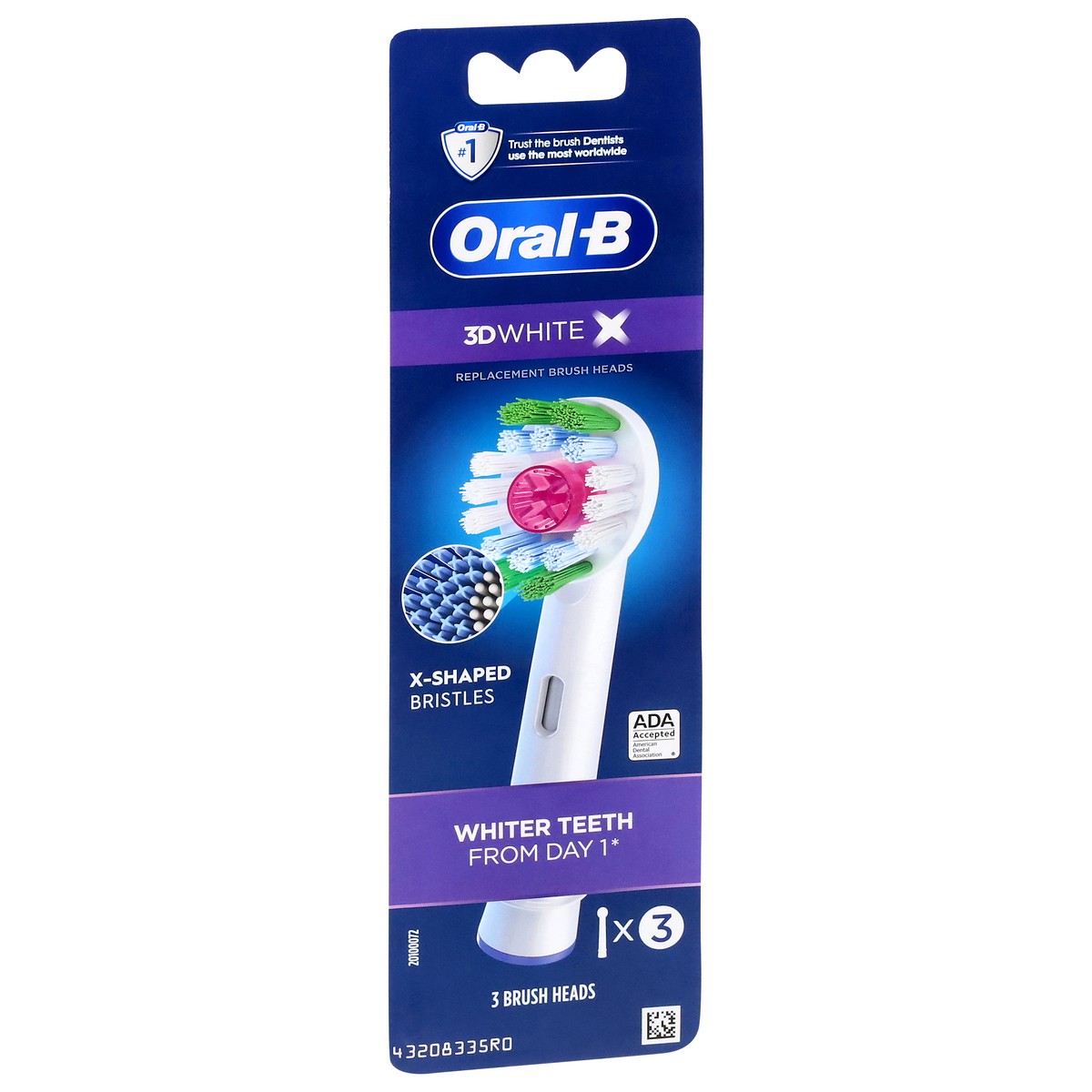 slide 4 of 4, Oral-B 3D White Replacement Electric Toothbrush Head, 3 ct