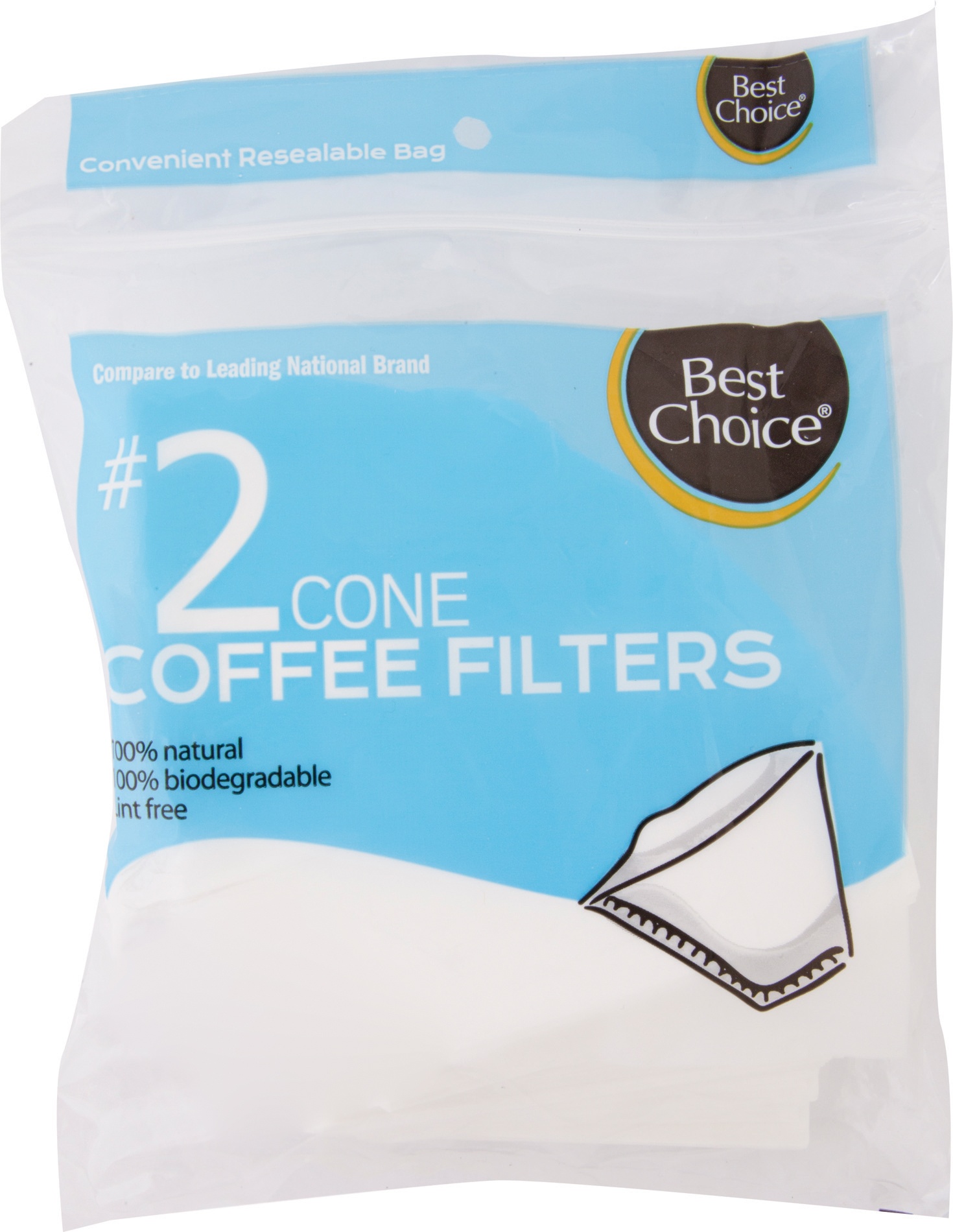 slide 1 of 1, Best Choice #2Cone Coffee Filter - 100 ct, 100 ct