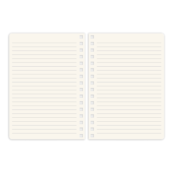 slide 2 of 2, Punch Studio Vegan Leather Spiral Journal, 6-1/4"" X 8-1/2"", Legal Rule, 144 Pages, Red, 1 ct