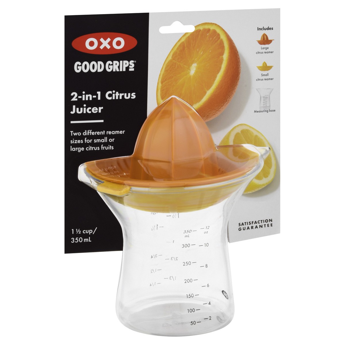 slide 2 of 9, OXO Good Grips 1-1/2 Cup 2-in-1 Citrus Juicer 1 ea, 1 ct