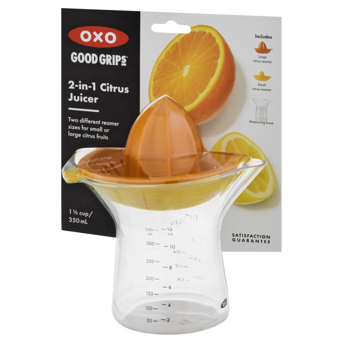 slide 3 of 9, OXO Good Grips 1-1/2 Cup 2-in-1 Citrus Juicer 1 ea, 1 ct