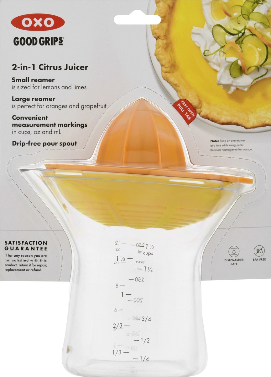 slide 5 of 9, OXO Good Grips 1-1/2 Cup 2-in-1 Citrus Juicer 1 ea, 1 ct