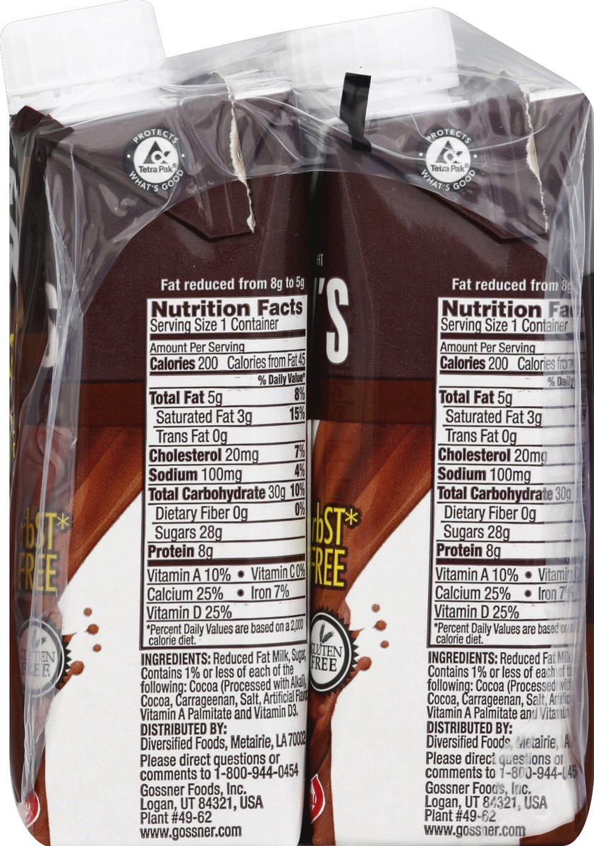 slide 2 of 4, Hershey's Chocolate Milk 2% Reduced Fat, 6 ct; 8 fl oz