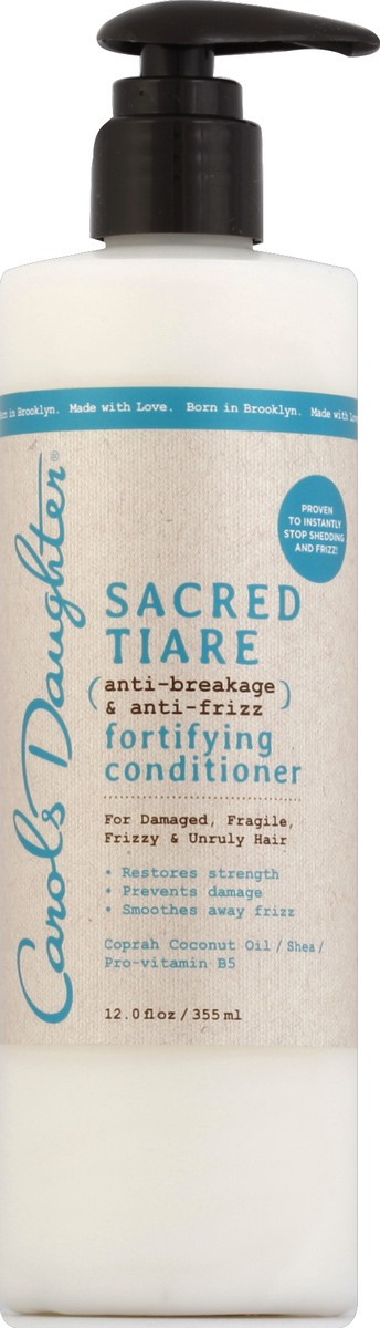 slide 1 of 3, Carol's Daughter Sacred Tiare Anti-Breakage And Anti-Frizz Fortifying Conditioner, 12 oz