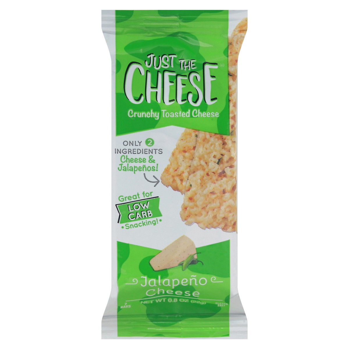 slide 1 of 1, Just The Cheese Jalapeno Cheese Bars, 0.8 oz