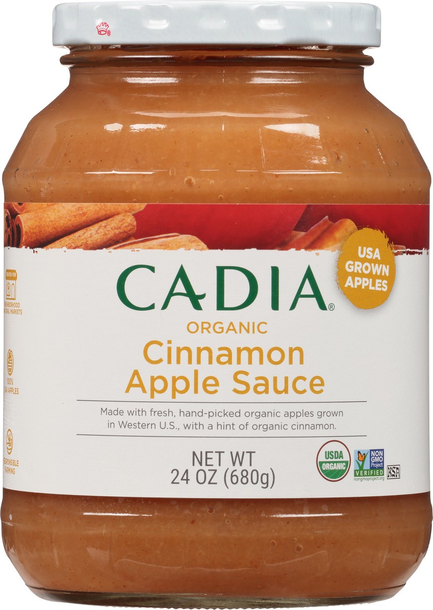 slide 11 of 14, Cadia Apple Sauce, Organic, Cinnamon 24 Oz, 24 oz