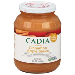 Cadia Apple Sauce, Organic, Cinnamon 24 Oz