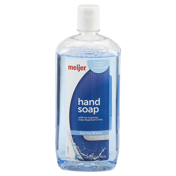 slide 1 of 1, Meijer Foaming Hand Soap Refill Spring Water Scent, 32 fl oz