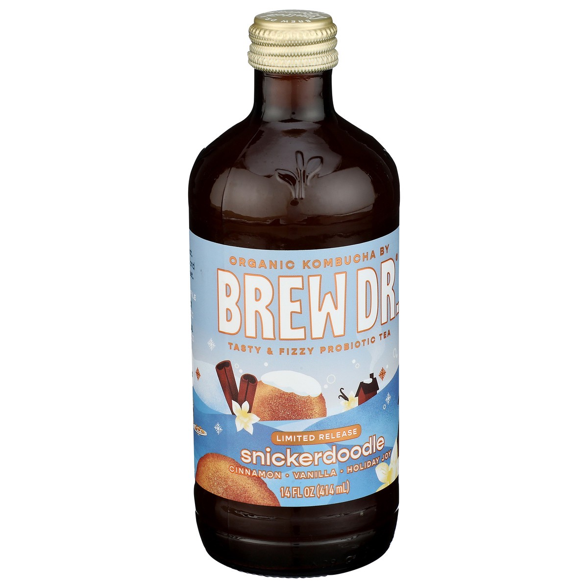 slide 5 of 9, Brew Dr. Brew Dr Kombucha Limited Release Snickerdoodle - 14 fl oz, 14 fl oz