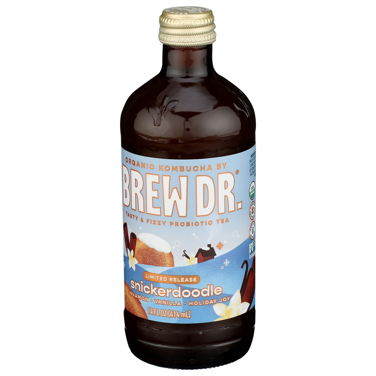 slide 4 of 9, Brew Dr. Brew Dr Kombucha Limited Release Snickerdoodle - 14 fl oz, 14 fl oz