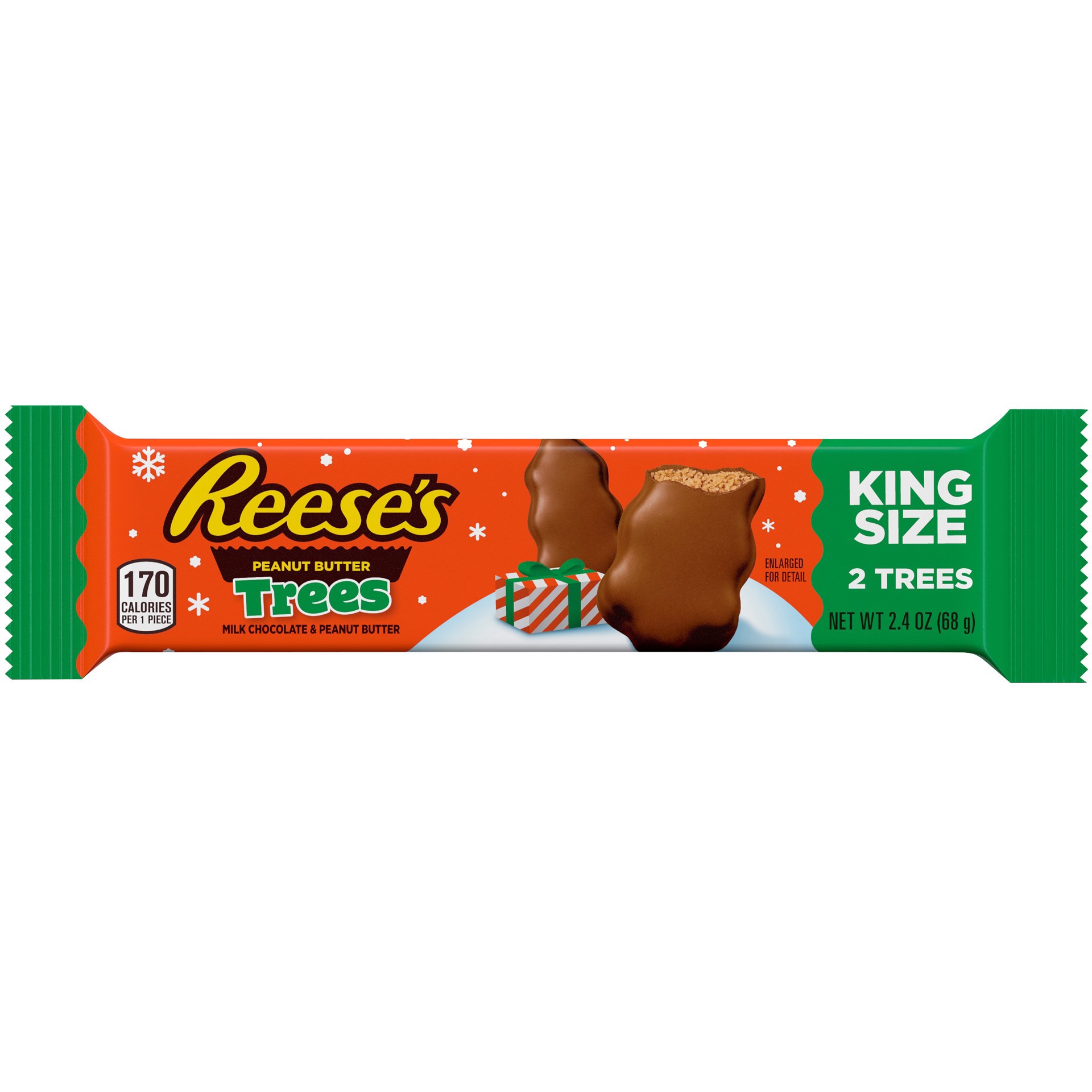 slide 3 of 6, Reese's Peanut Butter Trees, King Size!, 24 ct