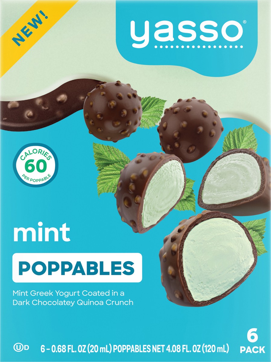 slide 5 of 13, Yasso Mint Poppables 6 Poppables 0.68 fl oz Packed, Unspecified 6 ea, 6 ct