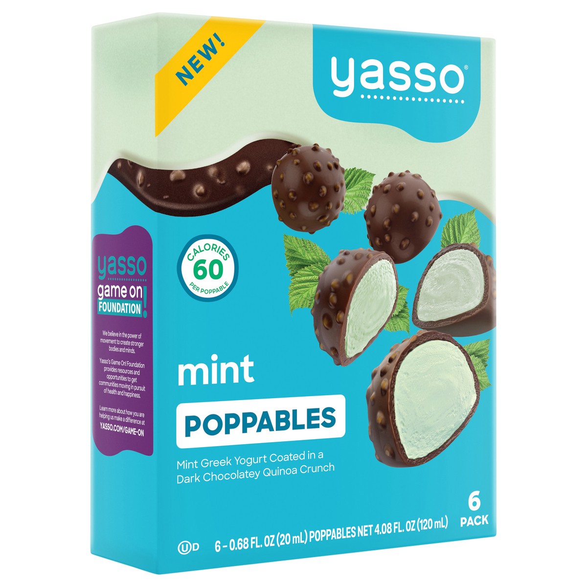 slide 7 of 13, Yasso Mint Poppables 6 Poppables 0.68 fl oz Packed, Unspecified 6 ea, 6 ct