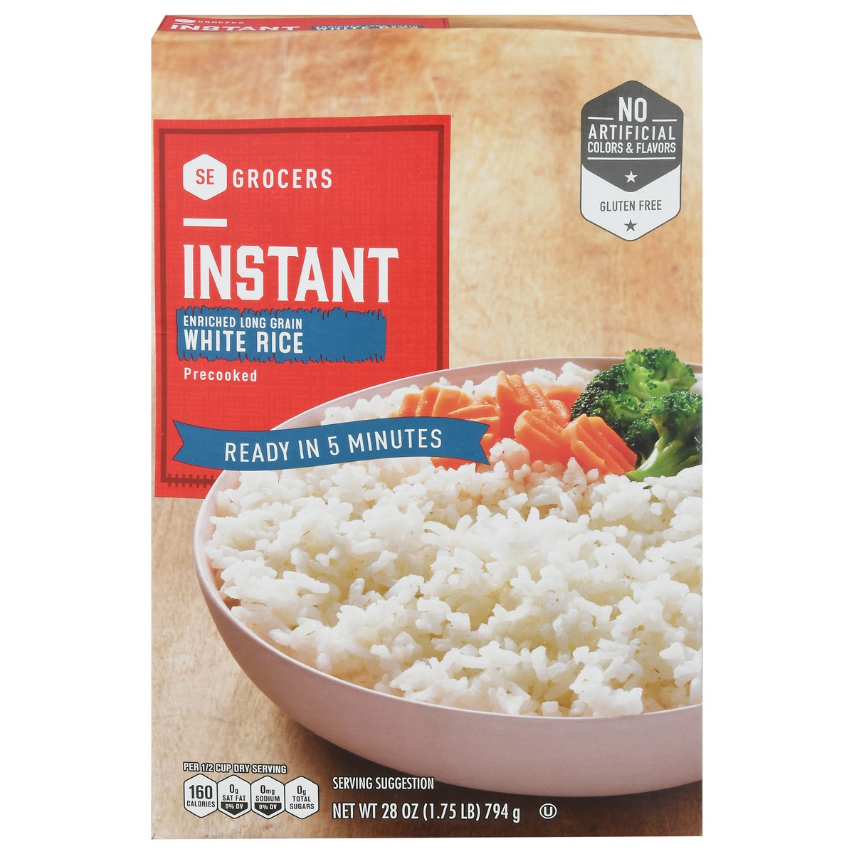 slide 1 of 14, SE Grocers Instant Rice, 28 oz
