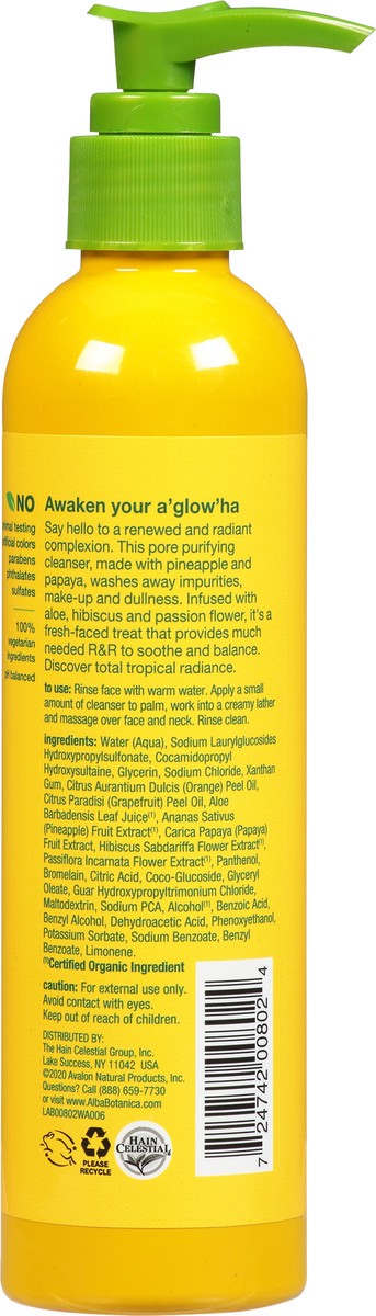 slide 6 of 8, Alba Botanica Pineapple Enzyme Hawaiian Facial Cleanser, 8 fl oz
