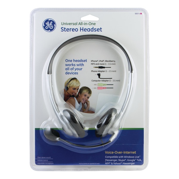 slide 1 of 4, JASCO General Electric All-In-One Headset, 1 ct