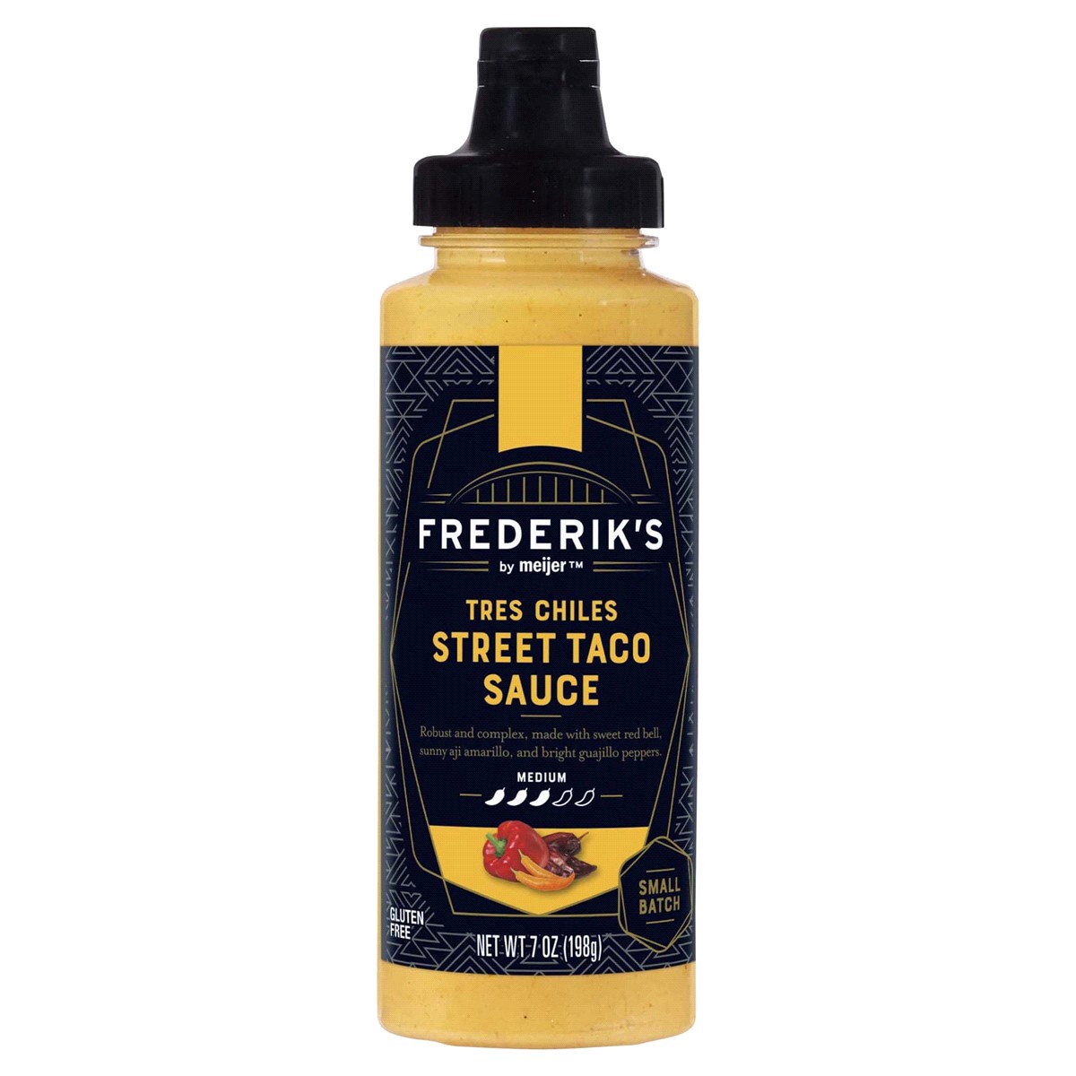slide 1 of 9, FREDERIKS BY MEIJER Frederik's by Meijer Tres Chiles Street Taco Sauce, 7 oz