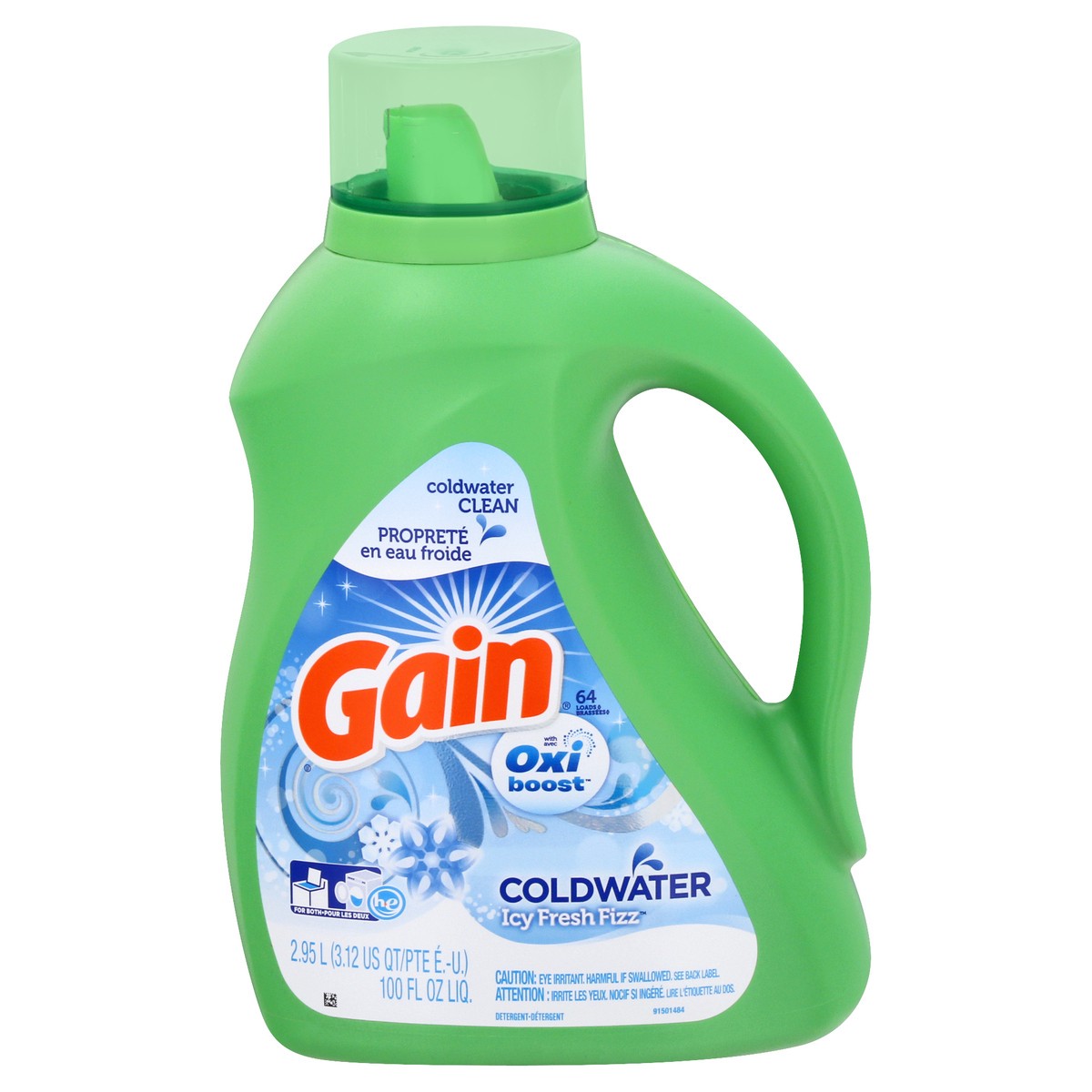 slide 1 of 9, Gain Liquid Detergent, 2.95 l