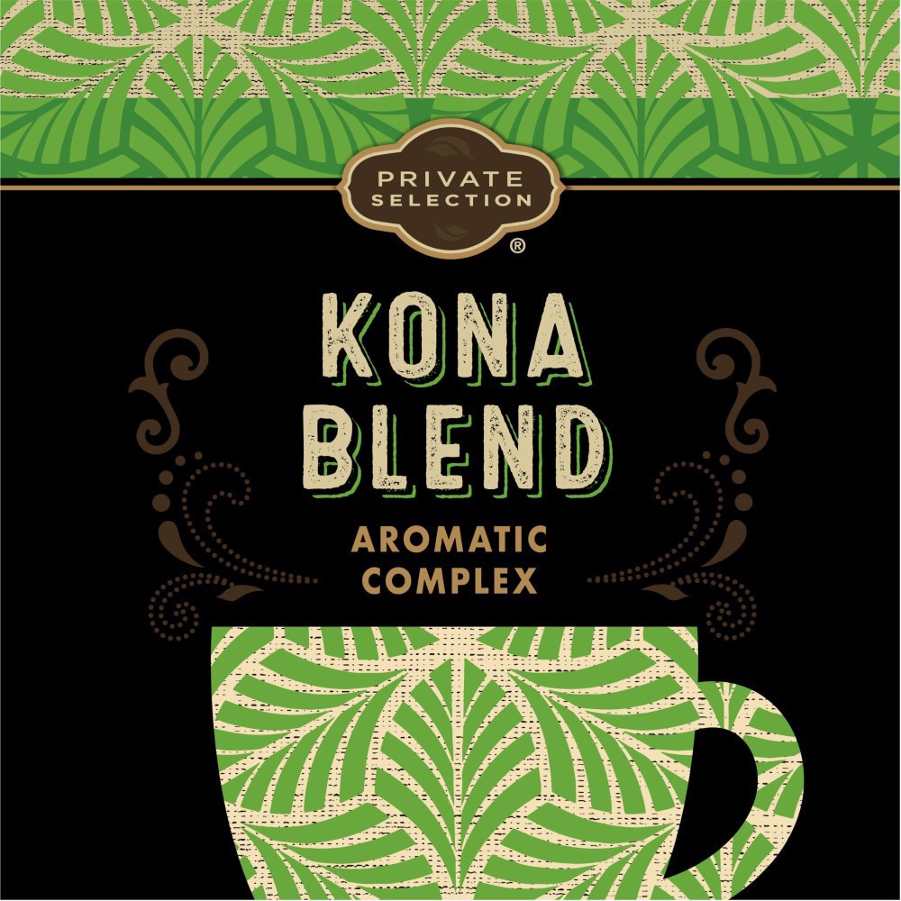 slide 5 of 6, Private Selection Kona Blend Medium Roast Ground Coffee, 20 oz