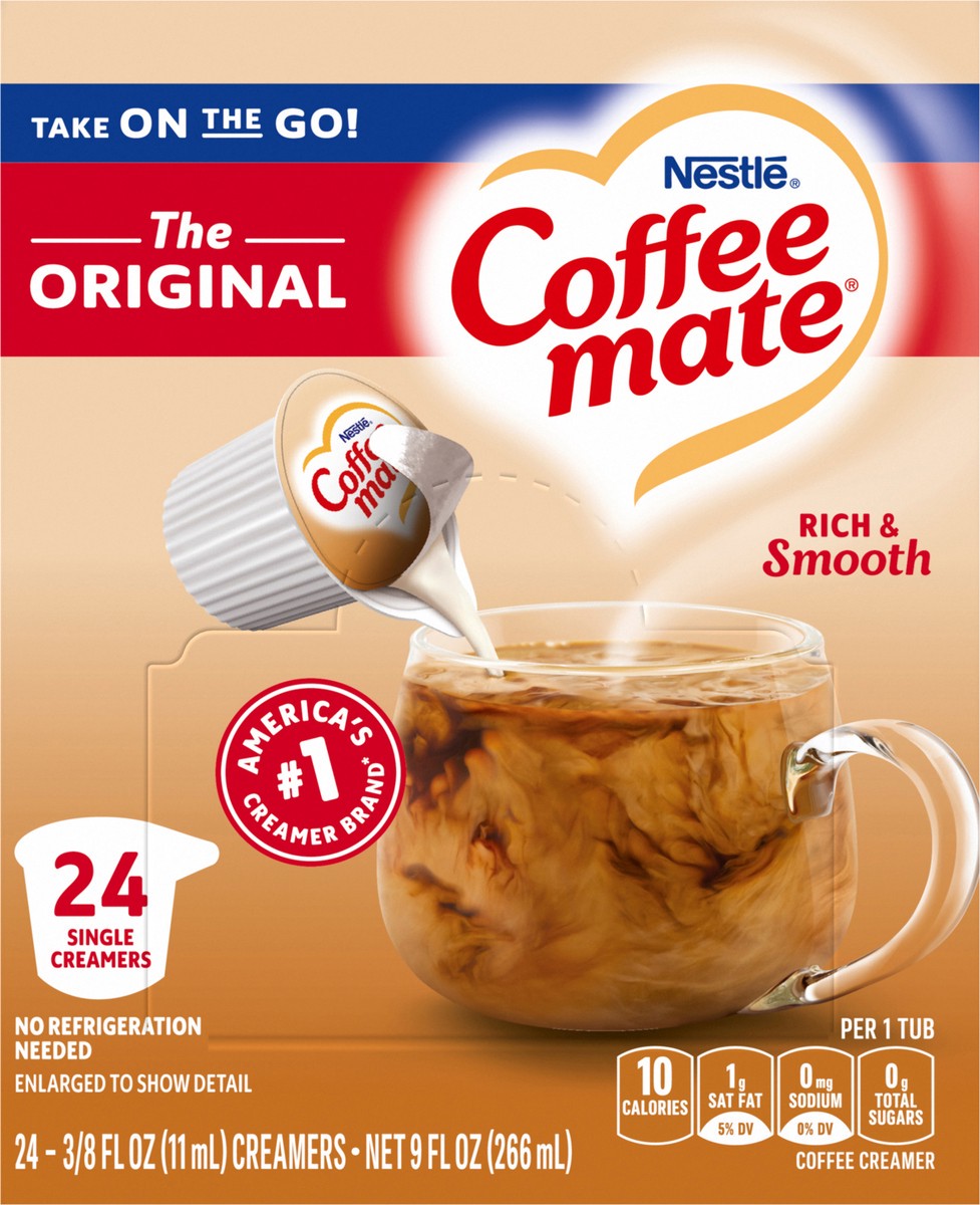 slide 11 of 14, Coffee-Mate Nestle Coffee Mate Original Liquid Coffee Creamer Singles, 24 Count 9 fl oz., 24 ct