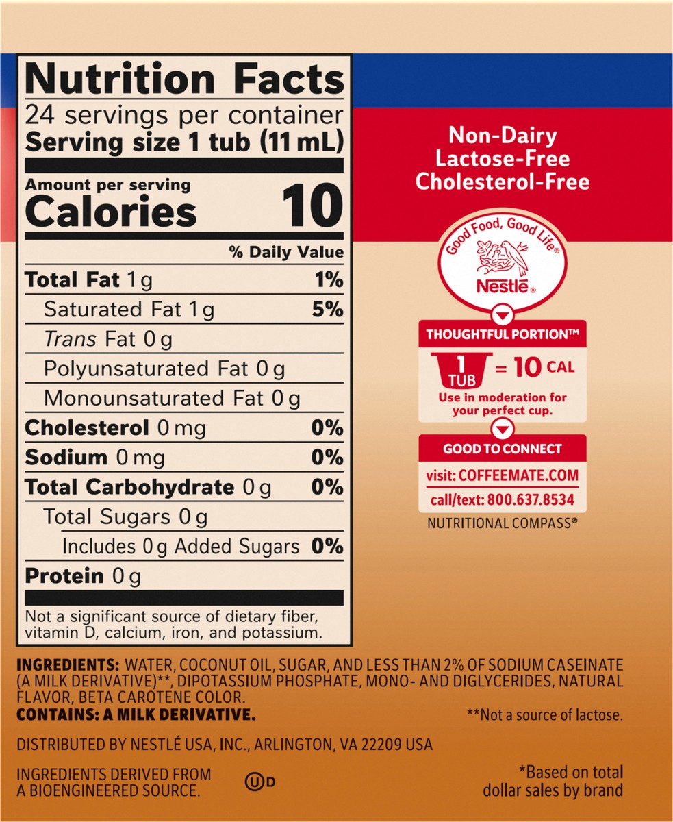 slide 14 of 14, Coffee-Mate Nestle Coffee Mate Original Liquid Coffee Creamer Singles, 24 Count 9 fl oz., 24 ct
