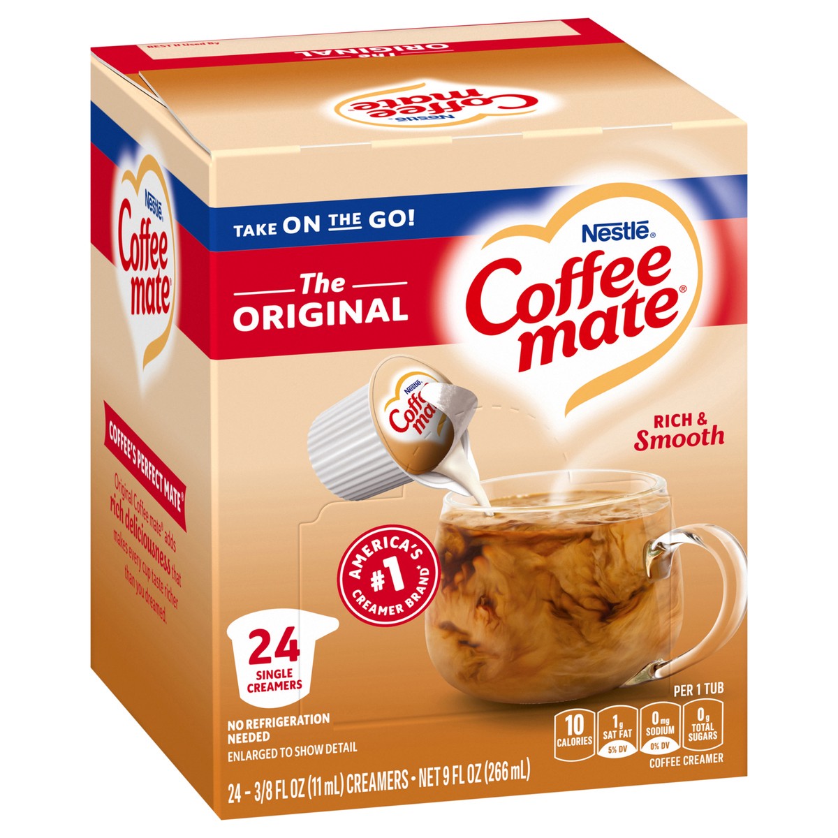 slide 4 of 14, Coffee-Mate Nestle Coffee Mate Original Liquid Coffee Creamer Singles, 24 Count 9 fl oz., 24 ct