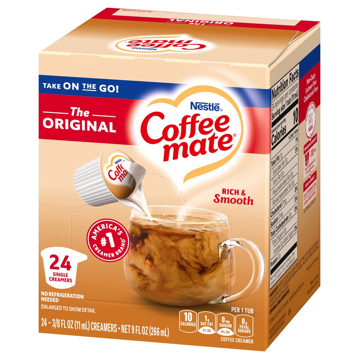 slide 7 of 14, Coffee-Mate Nestle Coffee Mate Original Liquid Coffee Creamer Singles, 24 Count 9 fl oz., 24 ct