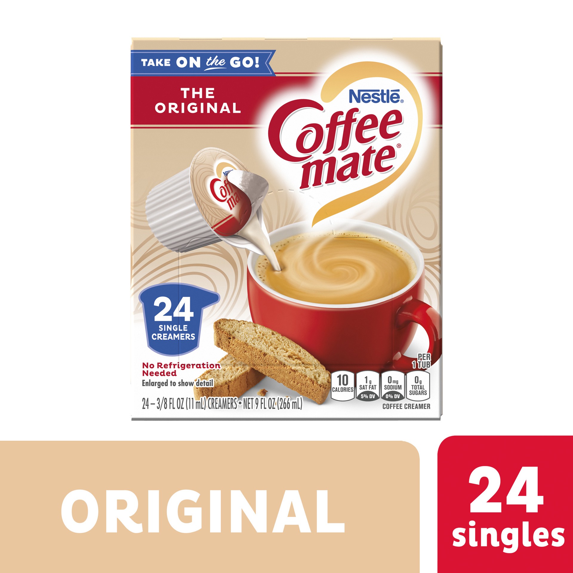 slide 1 of 1, Nestlé Nestle Original Coffee mate Coffee Creamer, 24 ct