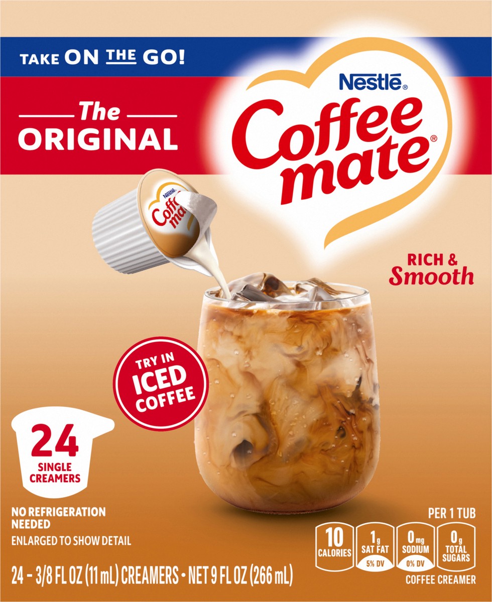 slide 2 of 14, Coffee-Mate Nestle Coffee Mate Original Liquid Coffee Creamer Singles, 24 Count 9 fl oz., 24 ct