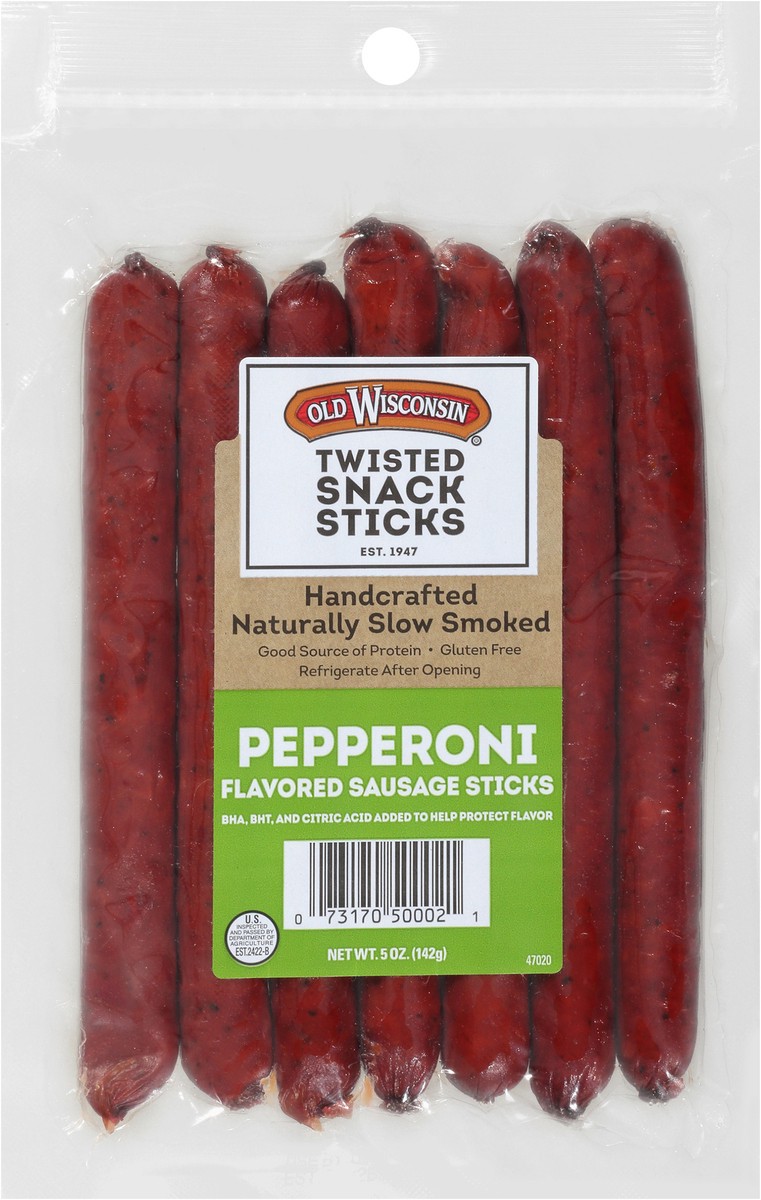 slide 5 of 7, Twisted Snack Sticks Pepperoni Flavored Sausage Sticks 5 oz. Pack, 5 oz