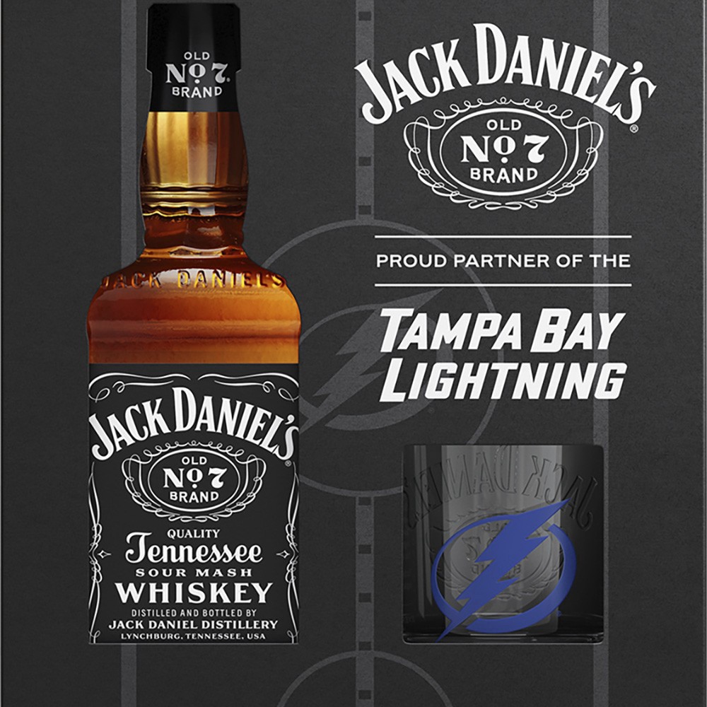 slide 1 of 1, Jack Daniel's Black Tampa Bay Lighting, 1 ct