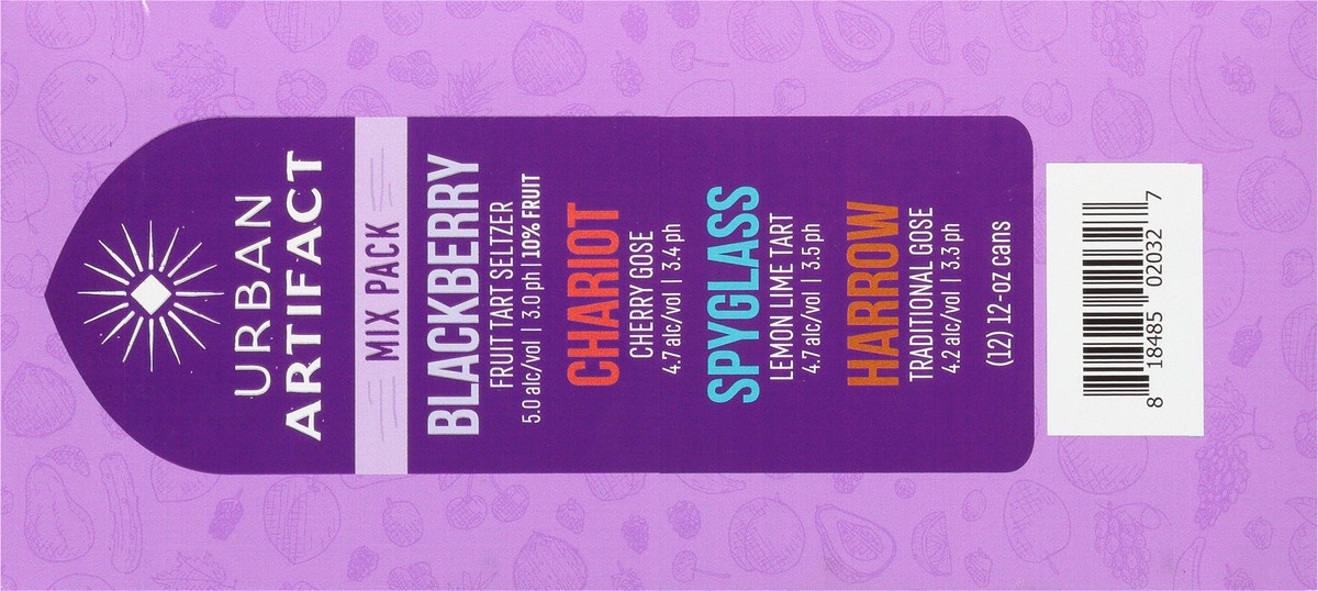 slide 8 of 11, Urban Artifact Fruit Tart Adventure Pack 12 - 12 oz Cans, 12 oz