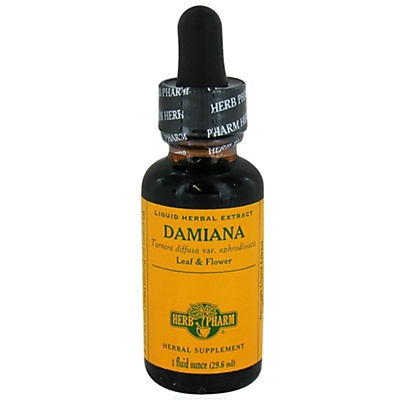 slide 1 of 1, Herb Pharm Damiana Extract, 1 oz