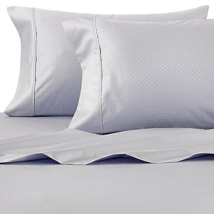 slide 1 of 5, Wamsutta PimaCott Dot 625-Thread-Count Standard Pillowcase Set - Light Blue, 1 ct