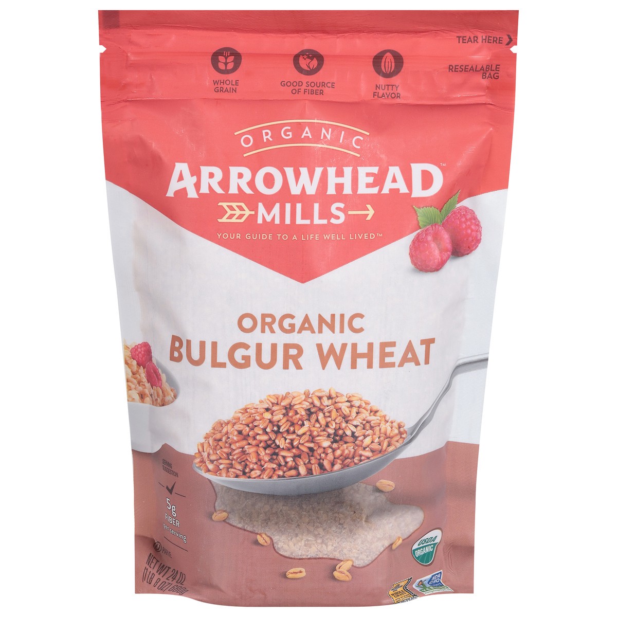 slide 1 of 1, Arrowhead Mills Bulgur Wheat, 24 oz