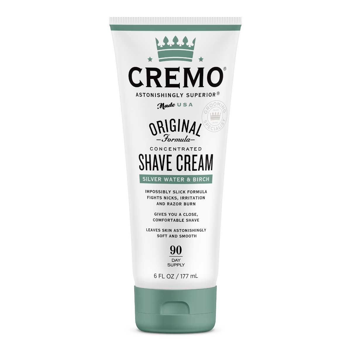 slide 1 of 1, Cremo Shave Cream Silver Water and Birch, 6 oz