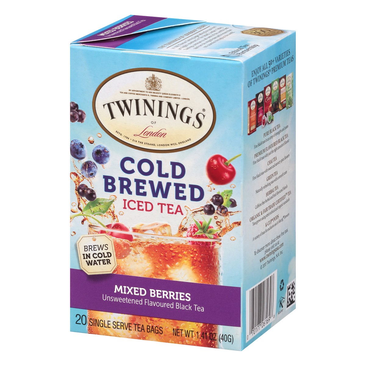 slide 5 of 9, Twinings Cold Brewed Bags Mixed Berries Iced Tea - 20 ct, 20 ct